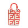 Used Sunshine Shopper Mini 2WAY Handbag 8BS051 Leather Red White Used Women