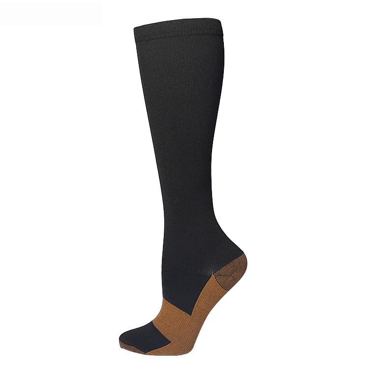 Solid Color Low-Pressure Compression Socks for Sports & Nurses