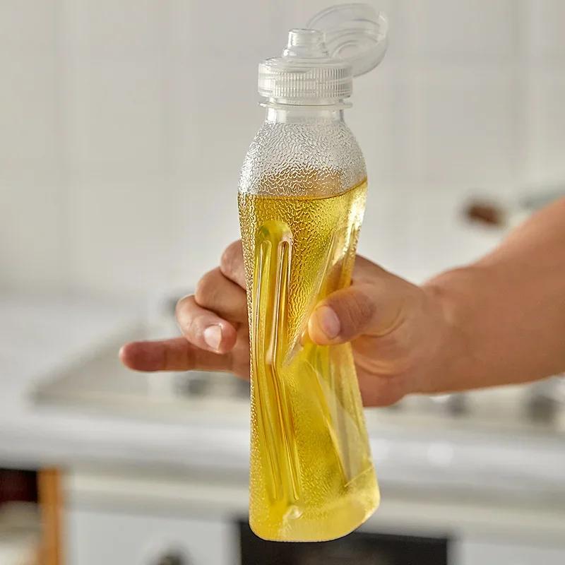 1000ML Kitchen Oil Spray Bottle Seasoning Extruded Bottle Plastic Seasoning Bottle for Ketchup Salad Dressing Picnic BBQ Gadgets
