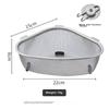 Baijie Triangular Sink Strainer, Stainless Steel Kitchen Utensil, Multifunctional Drain, Food Waste Collector, Storage Rack
