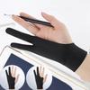 Konstnärshandskar Handflatsavvisande Tvåfingershandskar för Ritpenna Skärm Papper Konst Målning Skissering IPad Grafisk Surfplatta
