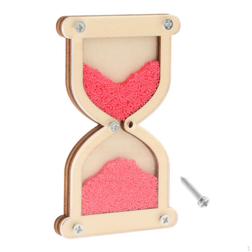 Hourglass Wooden Montessori Busy Board Material Basic Skills Learning Activities Early Teaching For