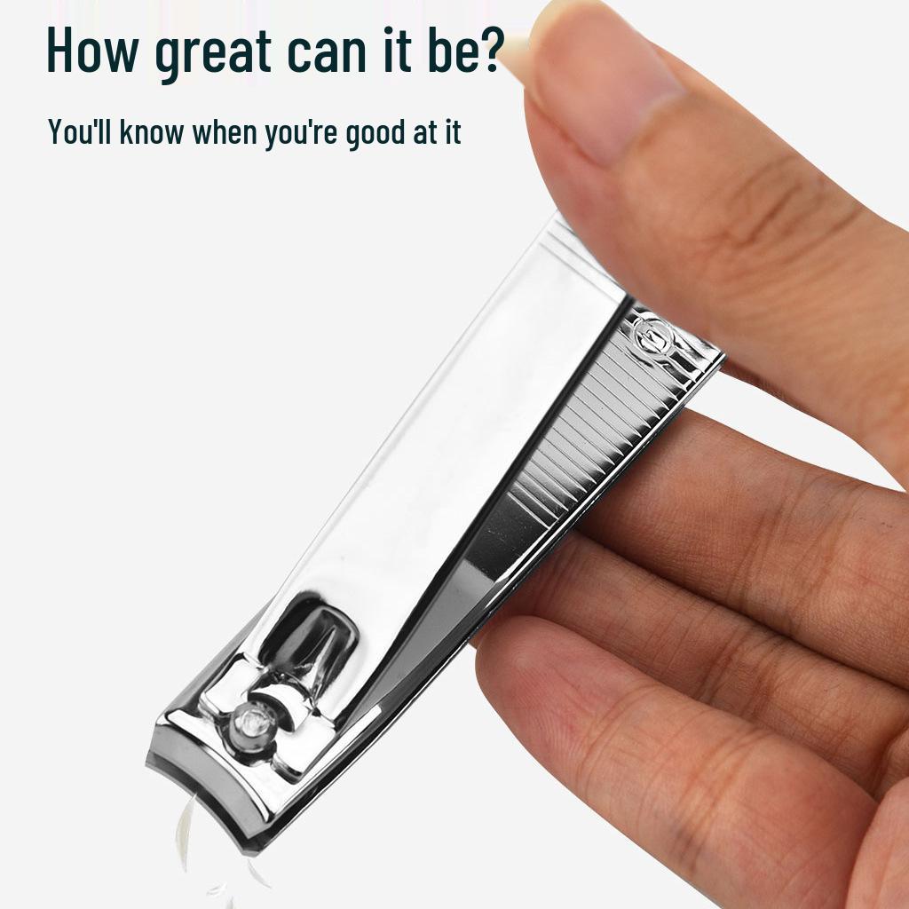 Child-Safe Anti-Splash Electroplated Nail Clippers - Large Size