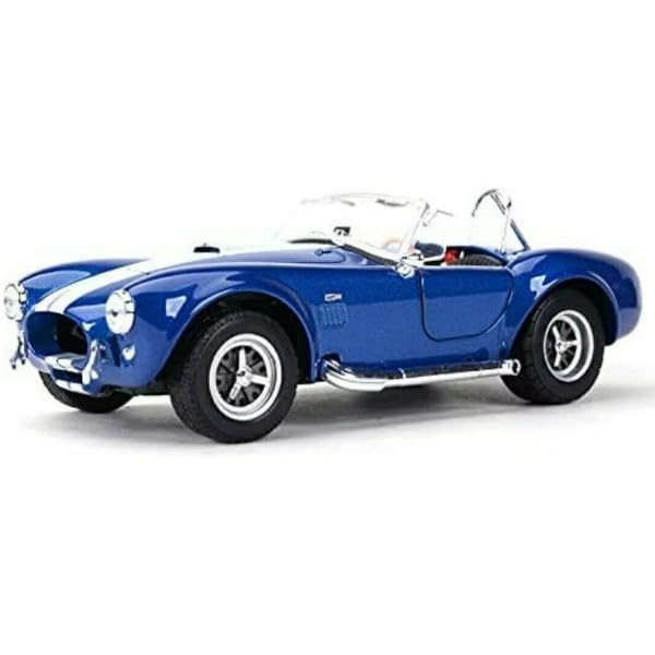 WELLY 1/24 Ford 1965 Shelby Cobra 427 SC Blue / Diecast Miniature Car Finished Model 24002W BL