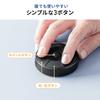 Sanwa Direct UFO Mouse, Bluetooth Mouse with USB-A Receiver, Wireless, Slim, Compact, Portable, Multi-Pairing Compatible, Black, 400-MAWBT198BK