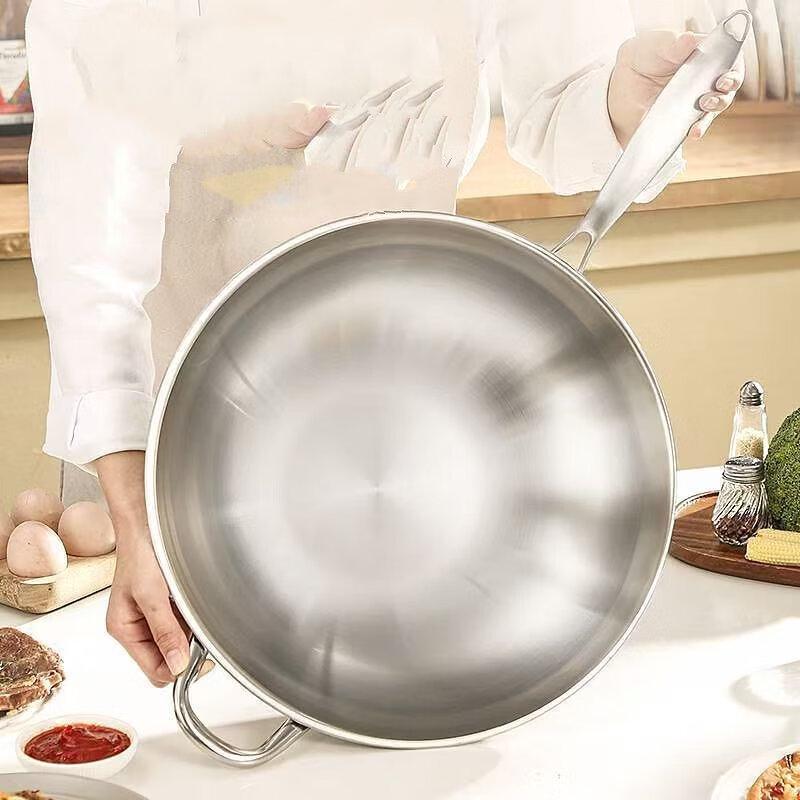 ZISIZ 304 Edelstahl Wok
