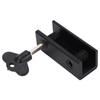 Security Locks with Keys Aluminum Alloy Vertical Horizontal Sliding Lock Set for Glass Door Window