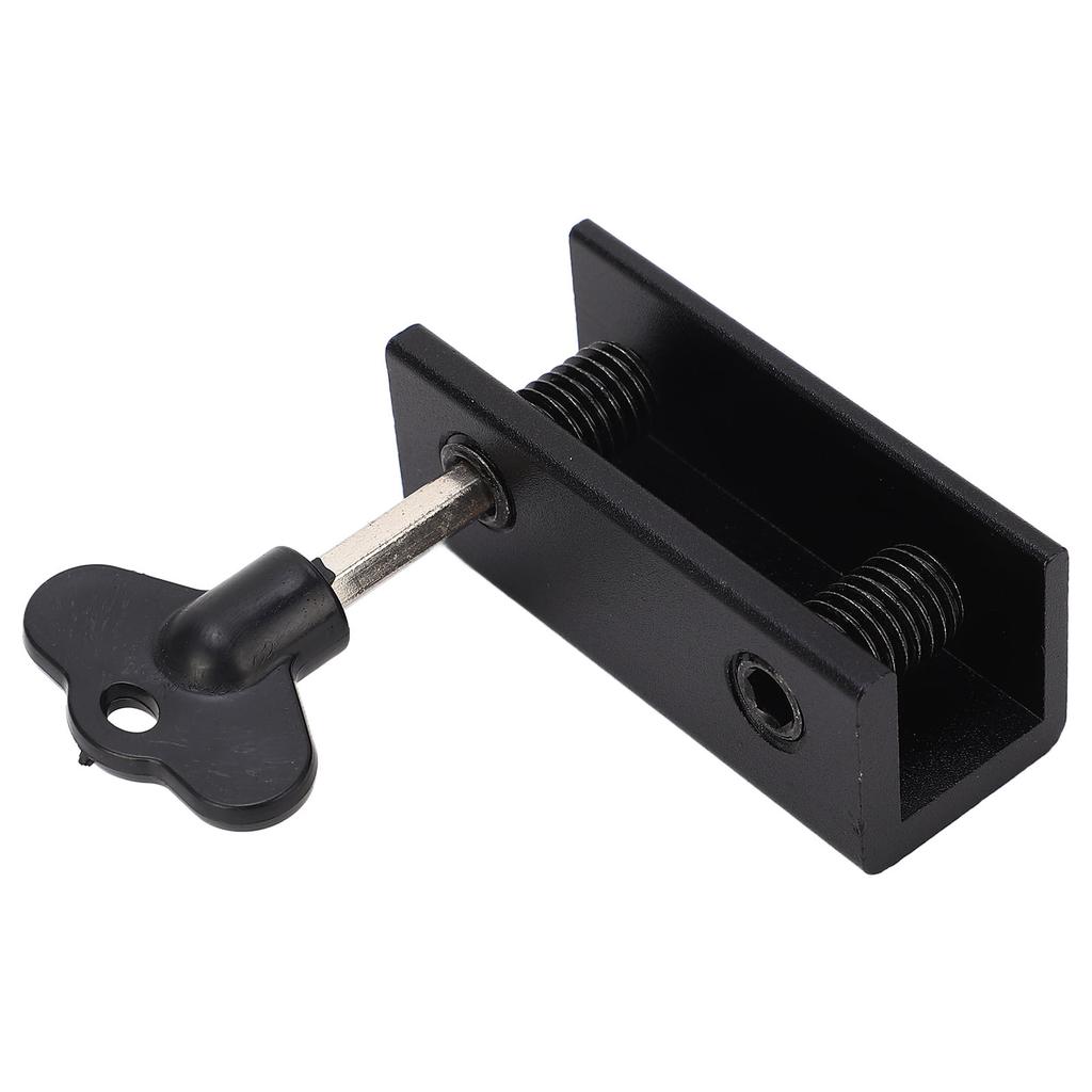 Security Locks with Keys Aluminum Alloy Vertical Horizontal Sliding Lock Set for Glass Door Window