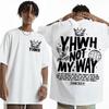 YHWH Not My Way Retro Bible Tshirt Minimal Christian Streetwear Jesus T Shirts Unisex Women Casual Short Sleeve Crew Neck Tee