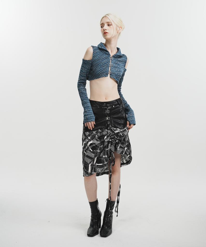Phenomenon Cipher Shirring Panel Skirt