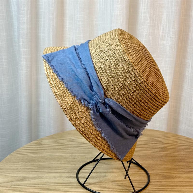 Chic Flat Top Fisherman Hat For Women With Wide Brim Sunshade Perfect For Summer