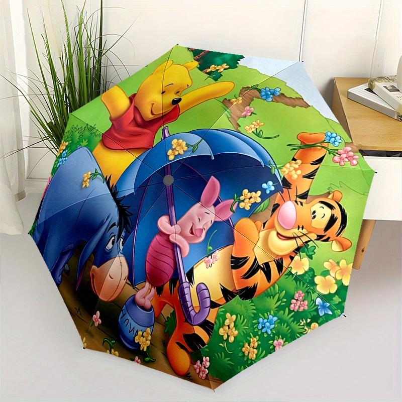 

1 Auto Open Winnie the Pooh, Tigger Themed Colorful 8-rib Portable Umbrella for Men and Women, A Compact Commuting Companion Suitable for Da
