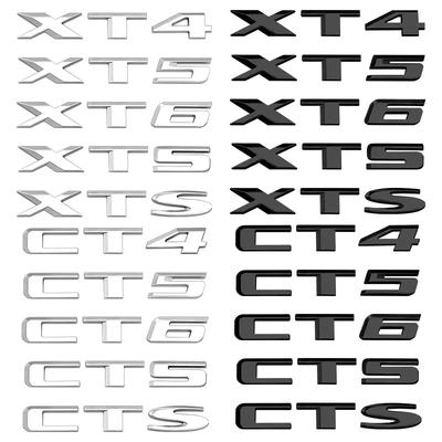 3D Letter ABS Car Rear Trunk Emblem ATS AWD 25T 28T 40T Badge Accessories For CT4 CT5 CT6 CTS XT4 XT5 XT6 XTS ATS