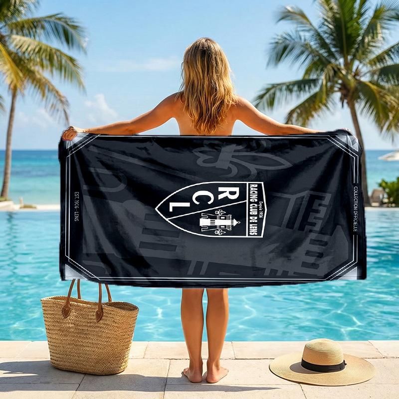 Lens FC print Quick Dry Beach Towel Microfiber Absorbent Portable Travel Swimming Towel