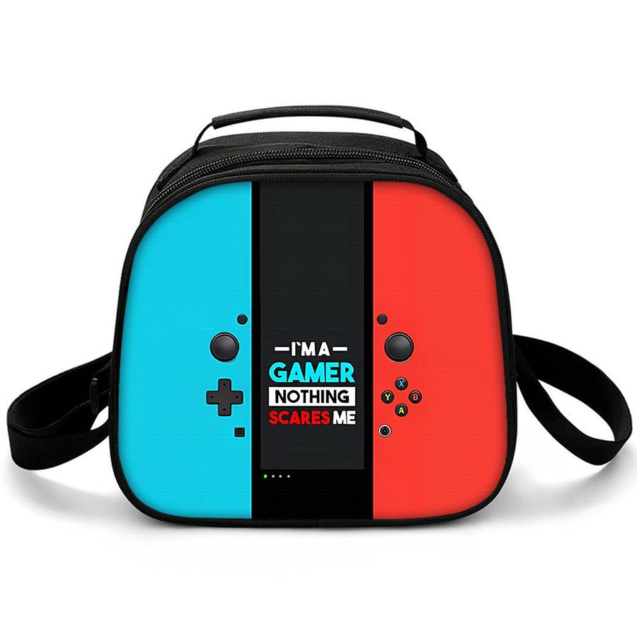 

Handbag Games Console Shoulder Strap Insulated Lunch Bag Student Bento Food Container Bags Work Lunch Box Refrigerated Bag Shoulder Crossbody Bag