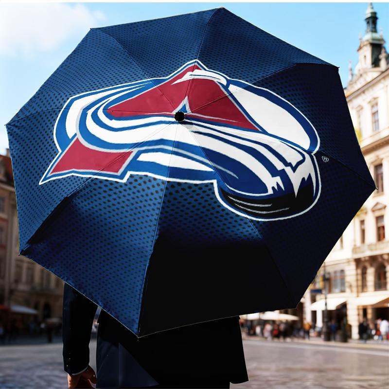 Colorado Hockey Umbrella Folding Umbrella, Automatic Umbrella 8-Frame for Travel, Camping Use Gift for Halloween Christmas