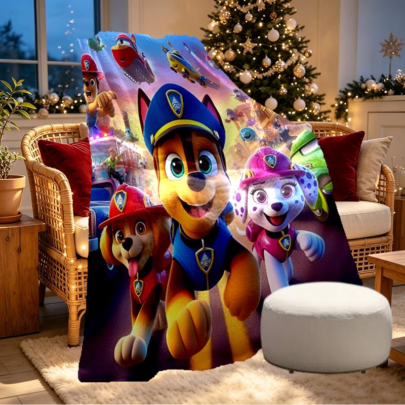PAW Patrol Print Blanket - Soft & Comfortable, for Bedroom, Travel, Sofa, Home Decoration - Birthday Christmas Gift for Friend