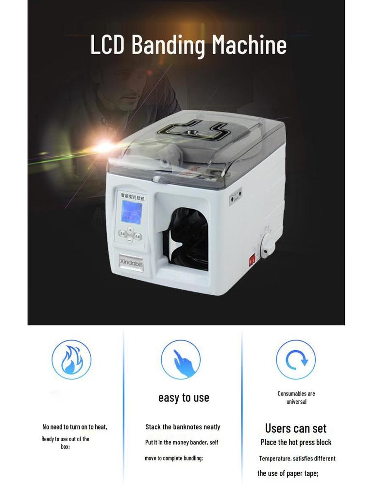 XD-305 Mașină Compactă Automată de Legat Bancnote pentru Bănci și Oficii Financiare