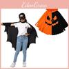 Halloween Cloak Children Pumpkin Bat Theme Cosplay With Polyester And Spandex For Kids