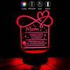 My Best Friend Heart Night Light LED Lamp Touch Remote Room Decor with Inspiring Quote USB/Battery Powered Friendship MOM Gifts