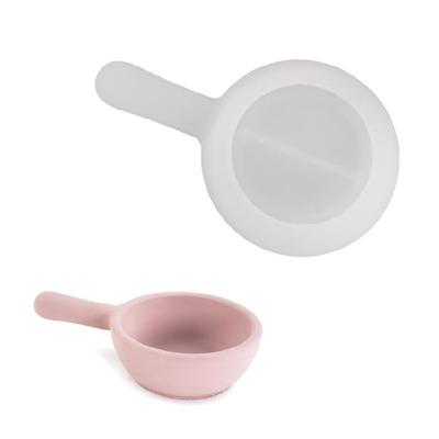 Pfannenform Kerzenhalter Formen 3D Griff Glas Kerzenständer Silikonformen Gussformen Epoxidharzformen Gipsformen