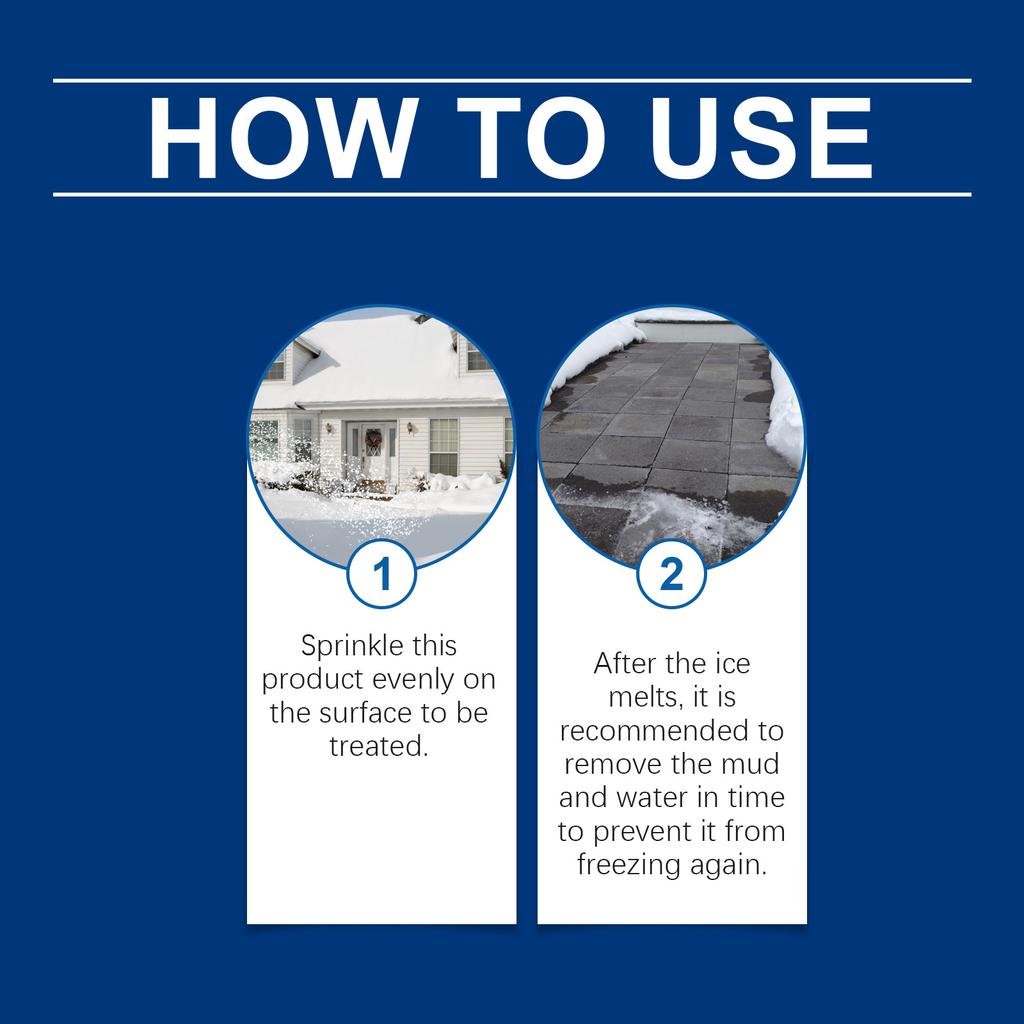 Pet-Friendly -Icer Winter Snow And Ice Melting - Cleaner For Concrete Floors And Streets