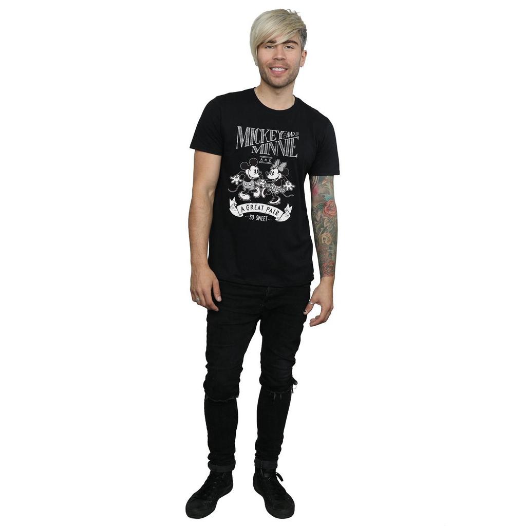 Disney Herren-T-Shirt mit tollem Micky- und Minnie-Maus-Paar