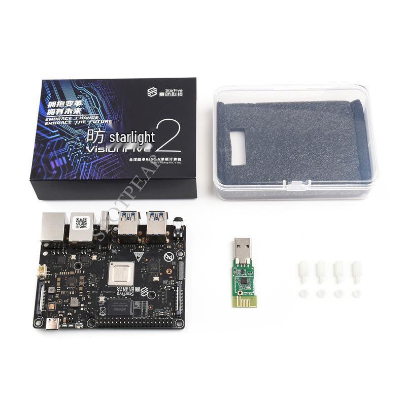 VisionFive2 RISC-V StarFive JH7110 Development Board with 4GB/8GB RAM & Integrated 3D GPU