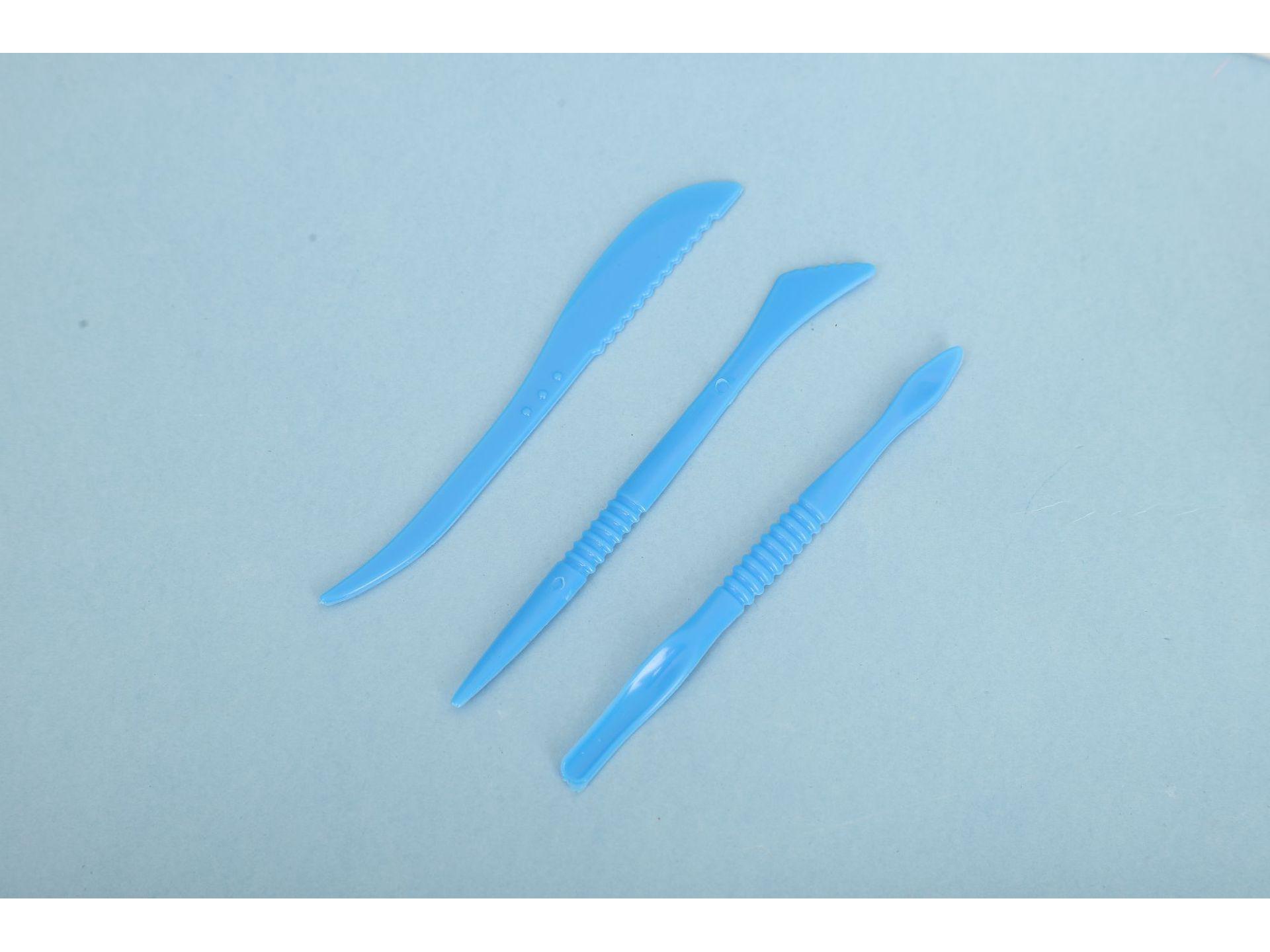 Super Light Clay Tool Set: Three-Piece Knife & Fork for Handmade DIY Crafts