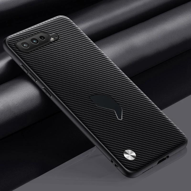 Silicone Full Protection Phone Case For Asus ROG Phone 7 6 D 6D Luxury PU Leather Case For Asus ROG Phone 3 5 S 5S Cover Coque