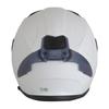 TEITO FF922 Solid White Motorcycle Full Face Helmet with Inner Visor SG Standard PSC Compatible with All Displacements M