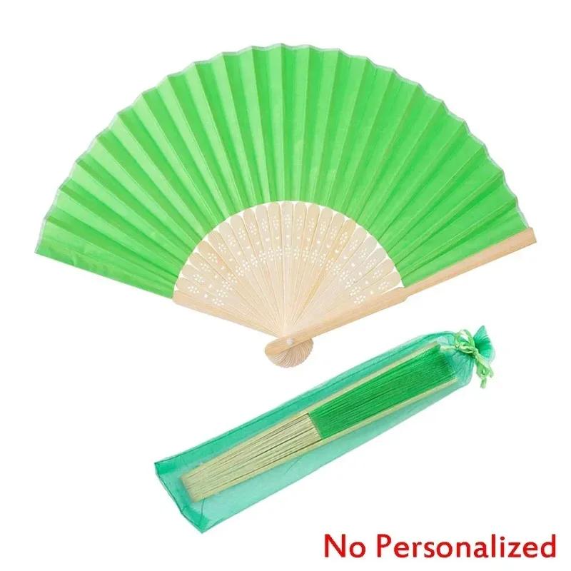 

20/24/30 шт персонализированных свадебных вееров, ручные складные веера с индивидуальной печатью, поставляются с мешочком из органзы для свадебного душа, крещения ребенка 20 Pcs