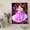 Full Round Diamond Painting Beautiful Princess Art Rhinestone Picture Mosaic DIY 5D Cross Stitch Embroidery Home Decoration