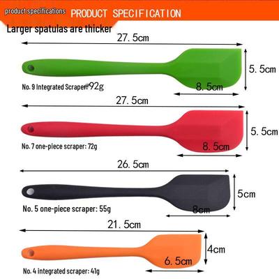 All-in-One Transparenter Silikonspatel zum Mischen, Schaben und Backen