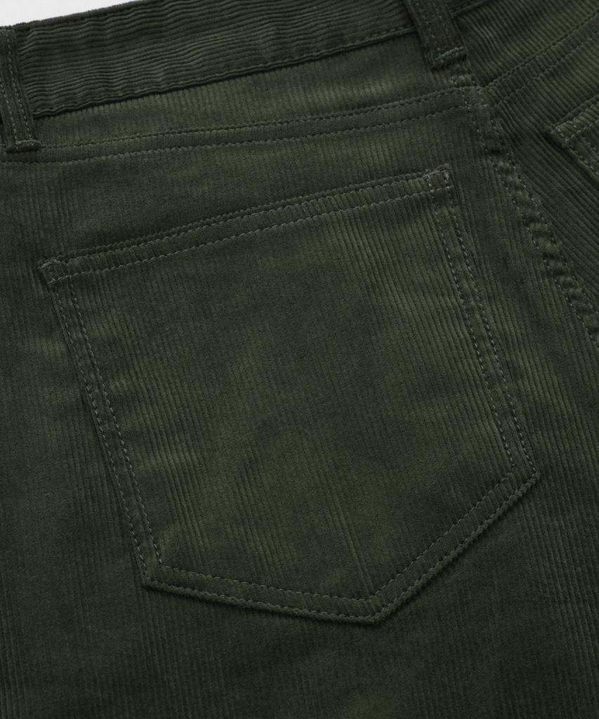 FRIZMWORKS Cord-Komfort-Hose mit zwei Falten _ Oliv