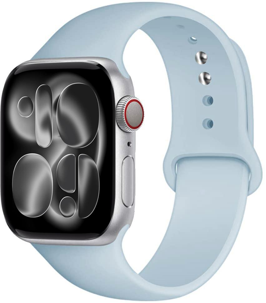 Silicone strap For Apple Watch 11 band 44mm 40mm 49mm 45mm 41mm 38 46mm 42mm correa bracelet iWatch series 9 8 7 6 SE ultra 2 3