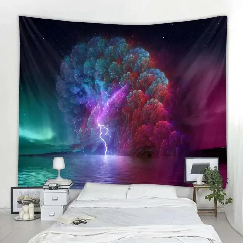 

Фэнтезийная сцена звездное небо декоративный гобелен офис гостиная украшение домашний настенный гобелен 100x75cm