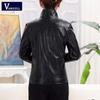 VANGULL Brand Women Faux Leather Jackets Fashion Autumn Winter Female Solid Color PU Leather Coat Long Sleeve Plus Size Leather Jacket