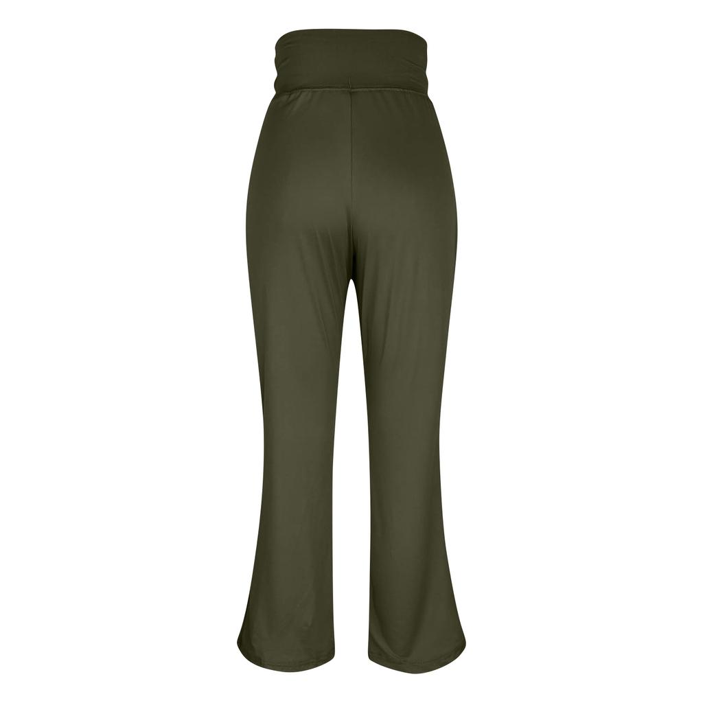 Women's Fashionable Color Warm Base Yoga High Waist Slimming And Slimming Casual Pants