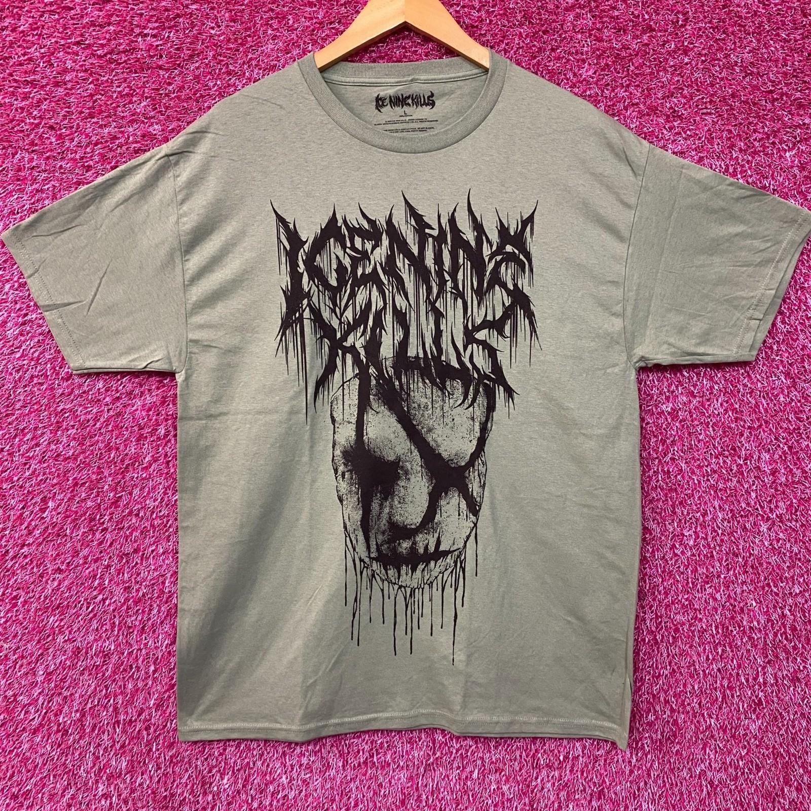Ice Nine Inch Kills Silence Mask Rock Green Tee 4XL