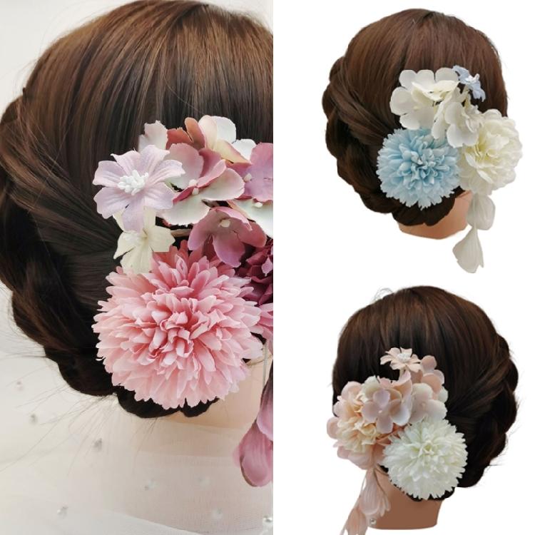 Chinese Style Hair Stick Simulation Flower Hair Pin Comb and Stick Hair Decors