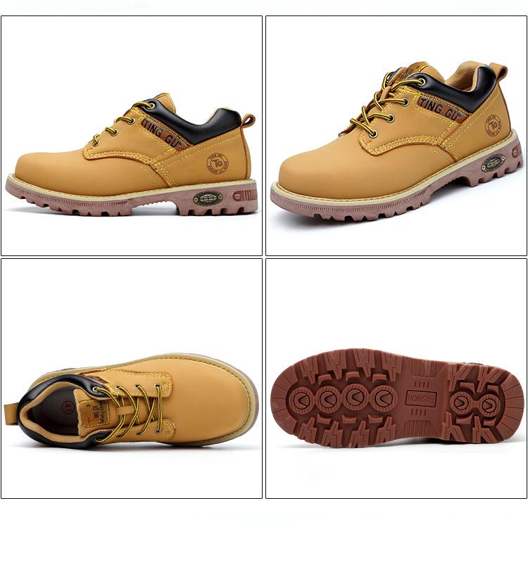 Steel Toe Cap Safety Shoes: Men’s Anti-Smash, Anti-Puncture, Slip-Resistant, Wear-Resistant, Year-Round Protection.