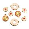 Geometric Gold-Plated Stainless Steel Pendant Jewelry Components