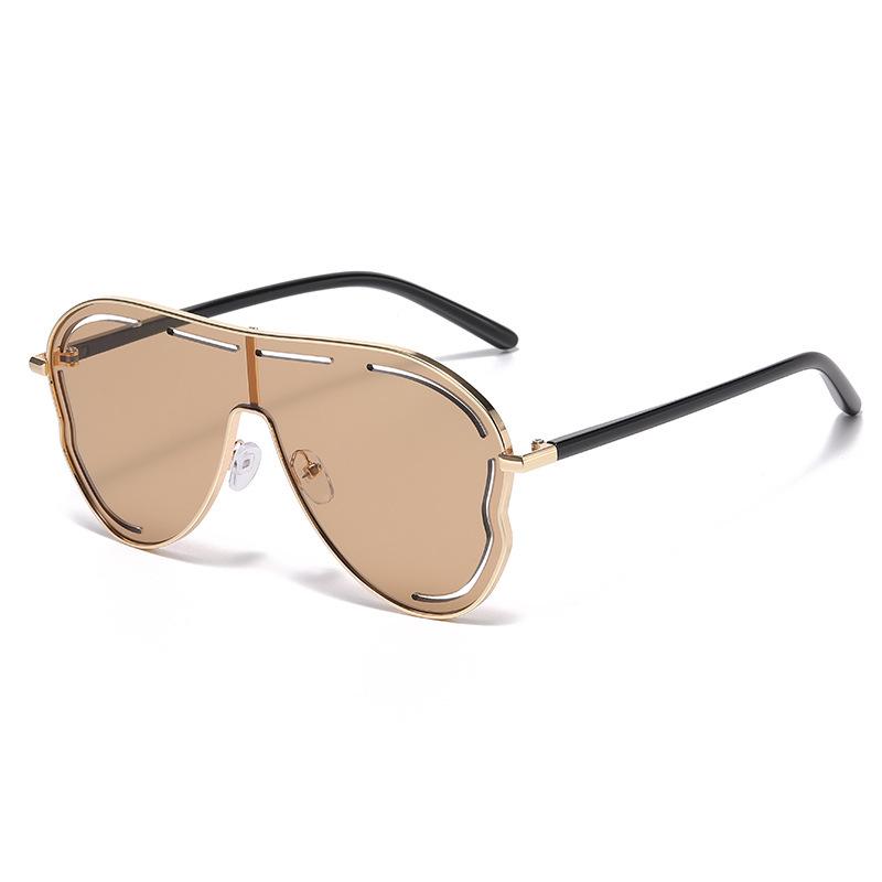 New Y2K Hollow Large-Frame Frog Sunglasses - European & American Style Outdoor Shades