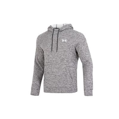 Under Armour Moletom Twist Estampa Logo HD Esportivo Casual Moletom Manga Longa Masculino Tops Cinza 1373405-001