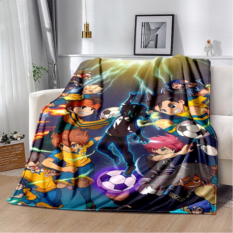3D Inazuma Eleven Mark Evans Anime Cartoon Soft Plush Blanket,Flannel Blanket Throw Blanket for Living Room Bedroom Bed Sofa Kid