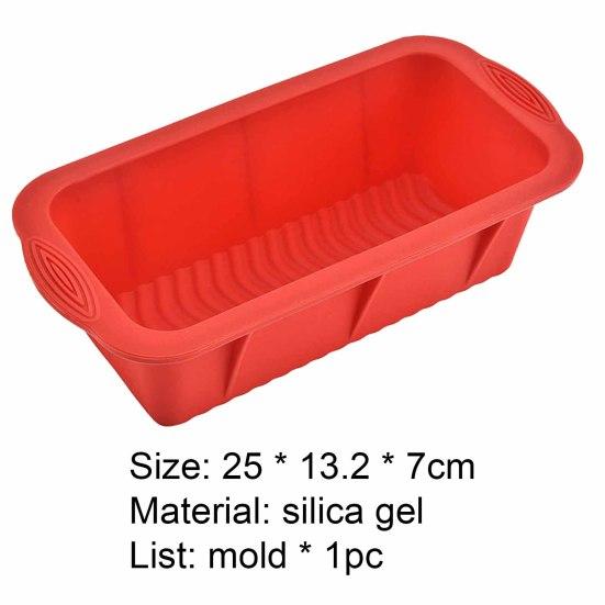 Flexible Cake Mold High Temperature Resistant Rectangular Easy Demould DIY Bread Mould Toast Pan Kitchen Tool