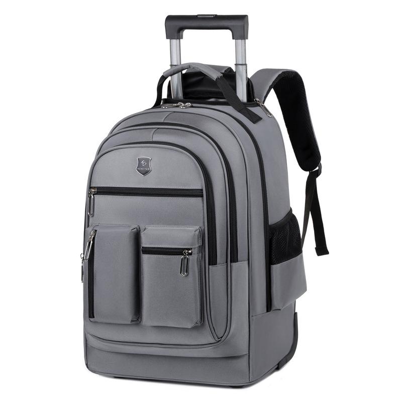 New Pull Rod Backpack Multifunctional Travel Bag Large Capacity Business Travel Luggage Bag Student Backpack Computer Bag