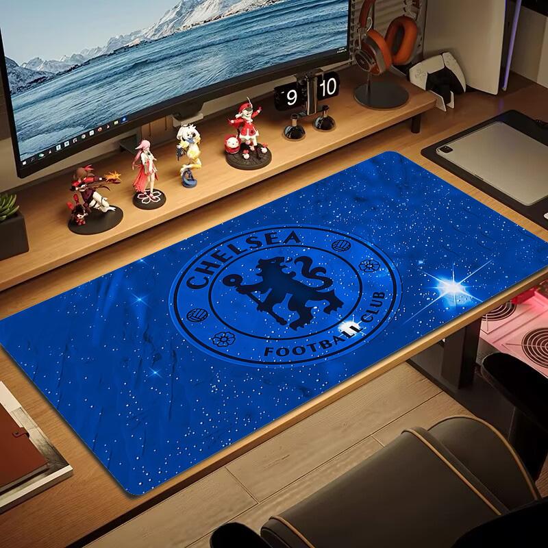 Chelsea Football Club Print Cushion Non-slip Laptop Tablet Big Mousepad XXL Mat Mini PC Playmat With Lock edge