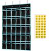 Black Transparent PVC Phone Storage Hanging Bag for Classroom or Office